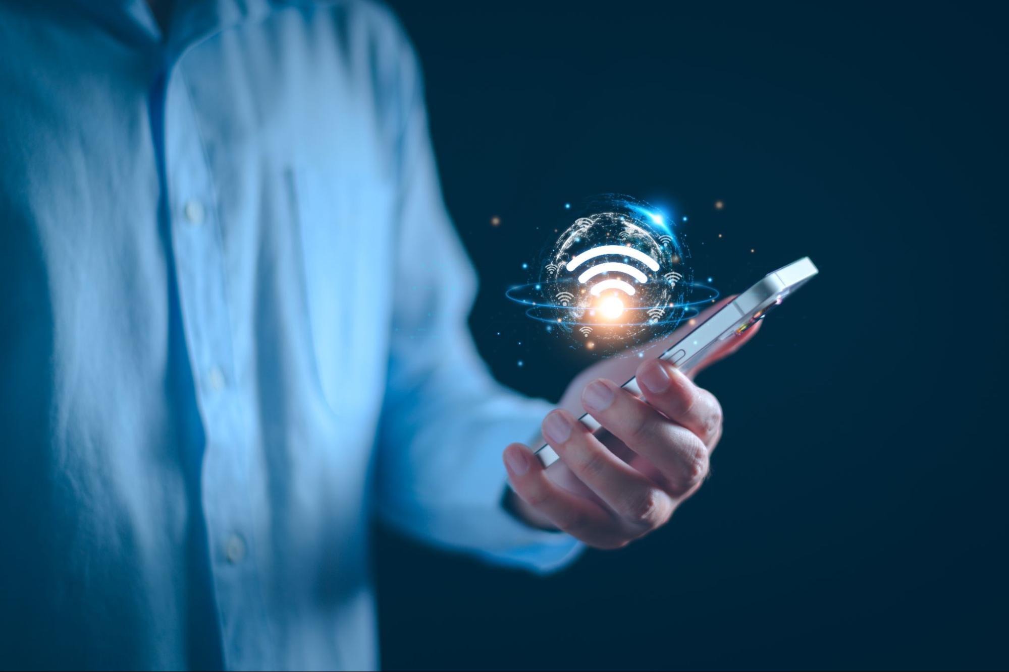 A man looking at his laptop